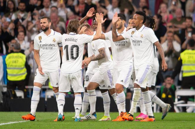 Celebración del Real Madrid ante el Getafe (Foto: Cordon Press).