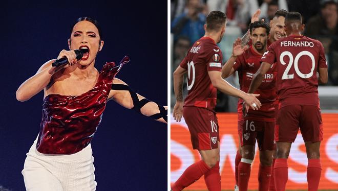 La coincidencia entre Eurovisión y el Sevilla en Europa League