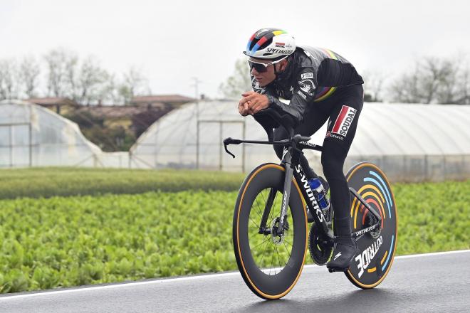 Remco Evenepoel, en la crono del Giro de Italia 2023 (Foto: Cordon Press).
