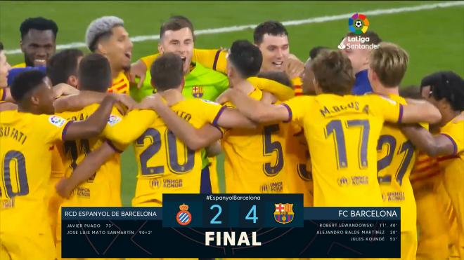 Espanyol 2-4 Barcelona: Resumen