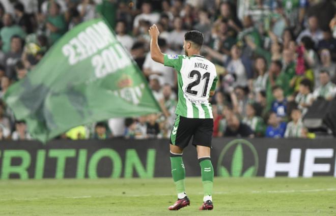 Ayoze Pérez celebra su gol al Rayo (Foto: Kiko Hurtado)