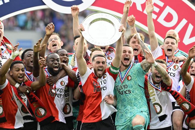 Idrissi celebra el título del Feyenoord (Foto: Cordon Press).