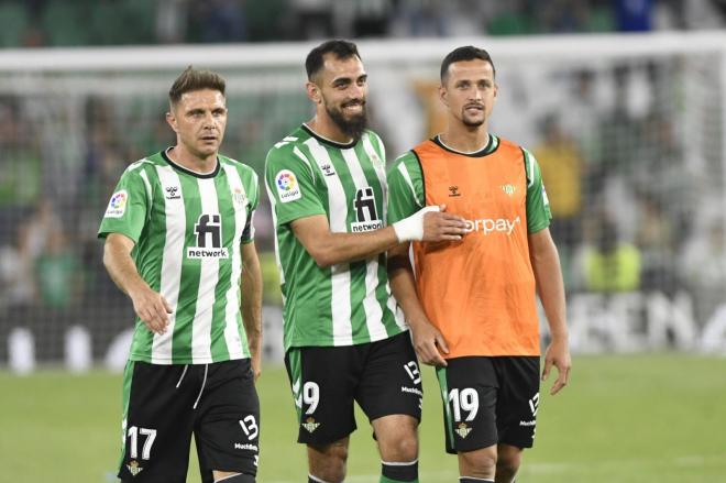 Joaquín, Borja Iglesias y Luiz Felipe.