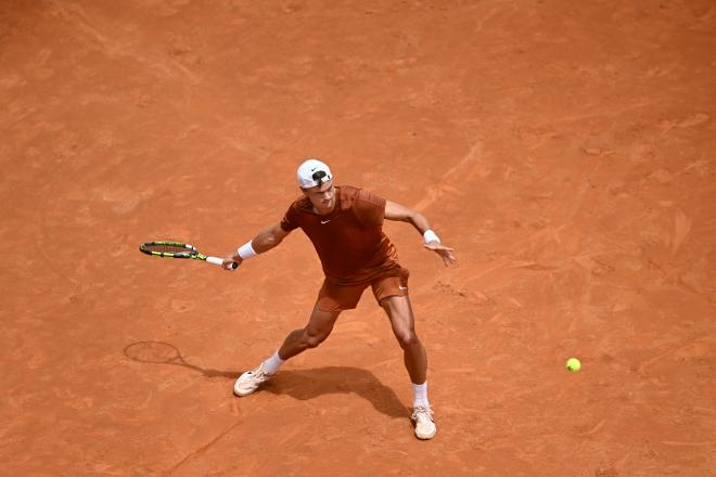 Rune. durante el partido contra Djokovic (Foto: Internazionali BNL d'Italia)