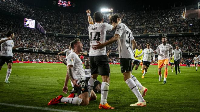Alegría gol del Valencia CF