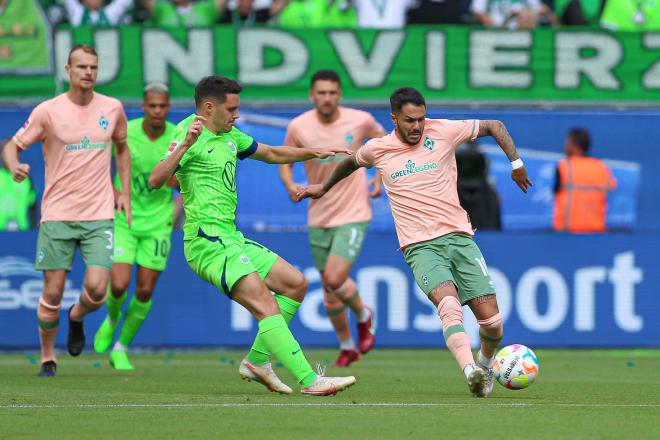 Encuentro de la Bundesliga entre el Wolfsburgo y el Werder Bremen. Fuente: Cordon Press