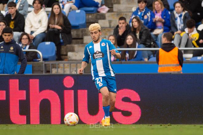 David Mella en su debut con el Deportivo (Foto: RCD)