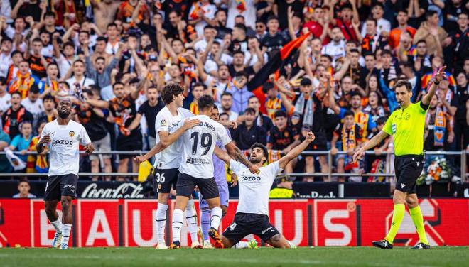 Alegría gol Valencia CF