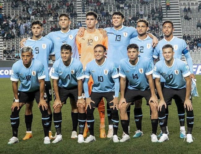 El primer once de Uruguay en el Mundial sub20 (Foto: AUF).