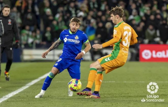 Portu durante el Betis-Getafe. Fuente: Cordon Press