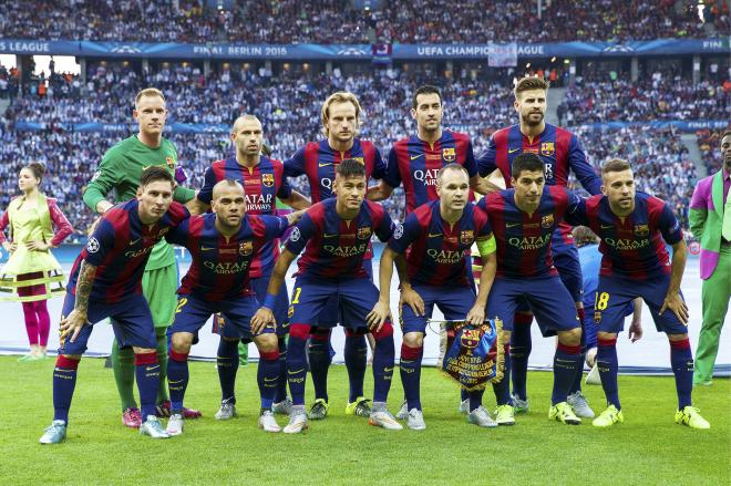 Once titular del FC Barcelona en la final de la Champions de 2015 (Foto: Cordon Press)