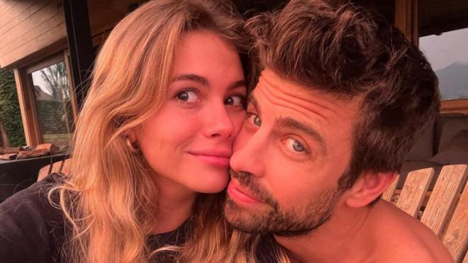 Clara Chía y Gerard Piqué, en sus redes sociales. (Instagram)