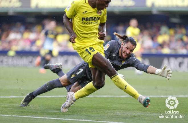 Ledesma, con el Cádiz ante el Villarreal en La Cerámica. (Foto: LaLiga).