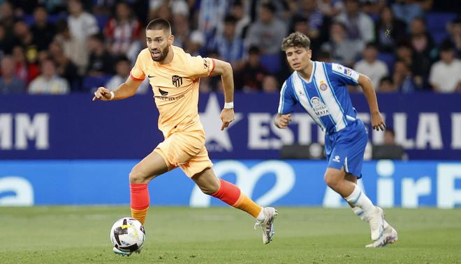 Carrasco, en el Espanyol-Atlético (Foto: ATM).