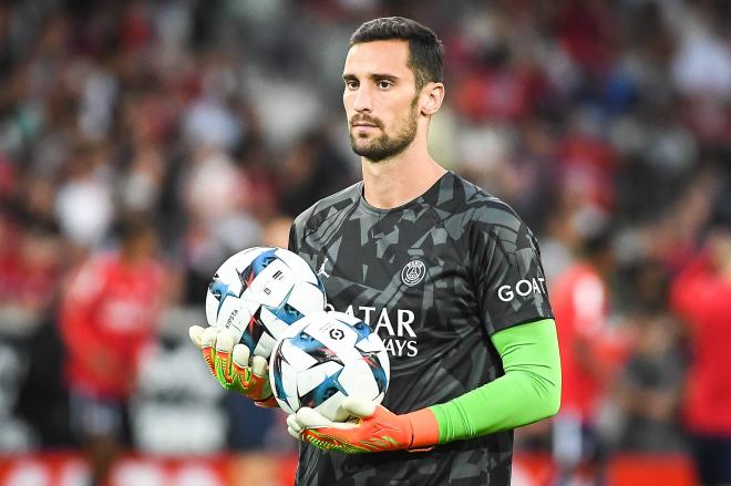 Sergio Rico, en un calentamiento del PSG (Foto: Cordon Press).