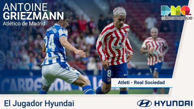 Antoine Griezmann jugador Hyundai del Atlético-Real Sociedad