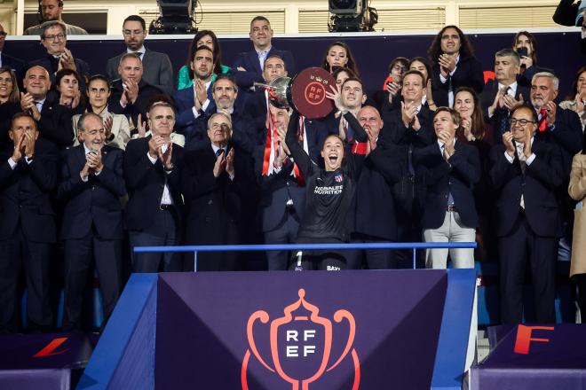 Las jugadoras del Atlético de Madrid  se proclamaron campeonas de Copa de la Reina. Fuente: Atletico de Madrid