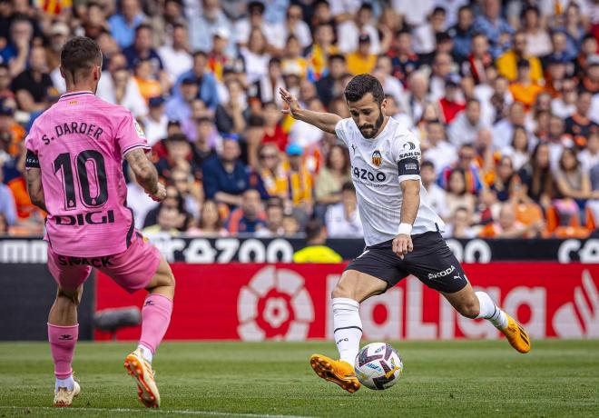 José Gayà, ante el RCD Espanyol (Foto: Valencia CF).