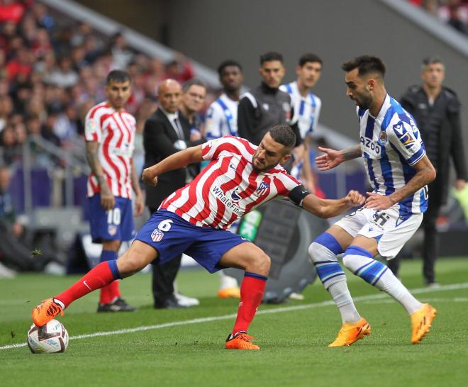 El Atlético de Madrid contra la Real Sociedad en el Metropolitano (Foto: Cordon Press).