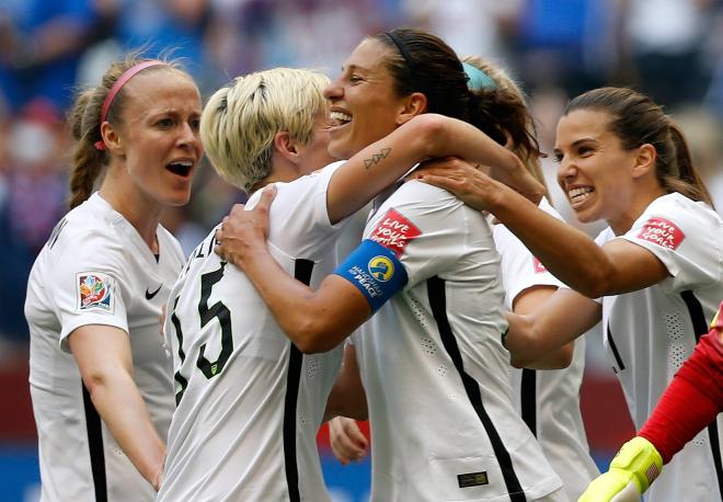 Estados Unidos, celebrando un gol en la final del Mundial Femenino de Fútbol en 2015 (Foto: Cordon