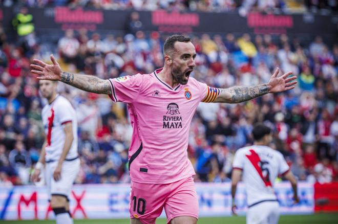 Sergi Darder celebra su gol ante el Rayo Vallecano (Cordon Press)