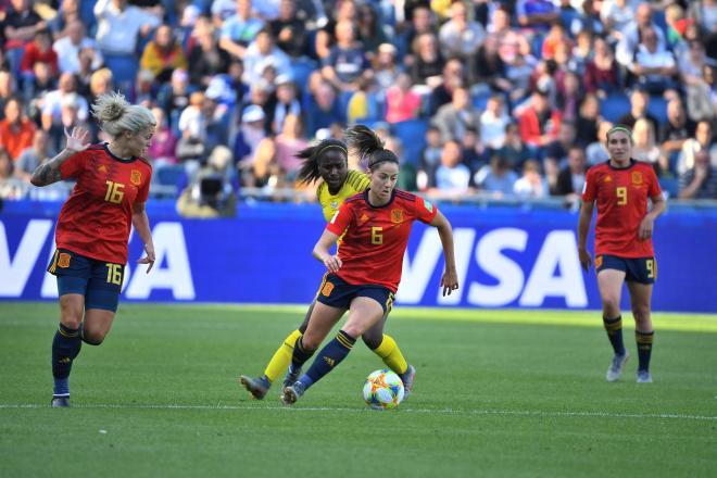 Vicky Losada, en un partido con España en el Mundial 2019 (Foto: Cordon Press).