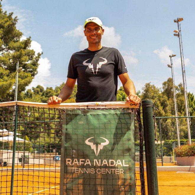 Rafa Nadal en el Rafa Nadal Tennis Centre de Grecia (Foto: Rafa Nadal Academy)