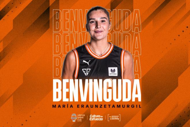 María Eraunzetamurgil ficha por el Valencia Basket