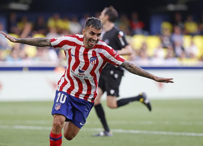 Correa celebra un gol en el Villarreal-Atlético (Foto: ATM).