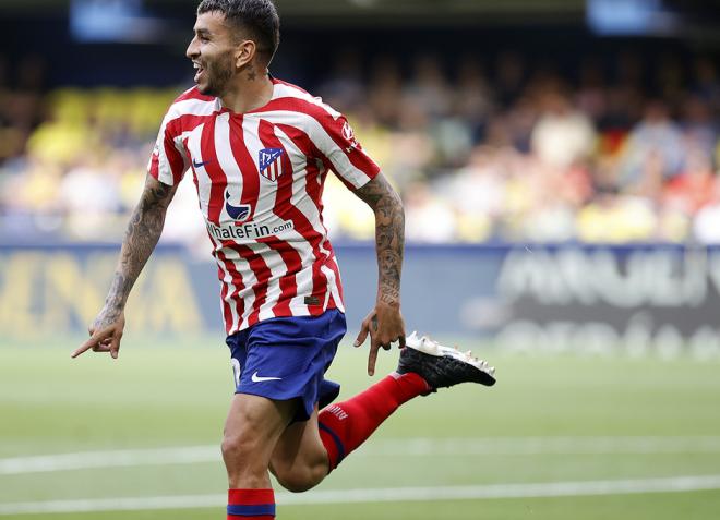 Correa celebra su gol en el Villarreal-Atlético (Foto: ATM).
