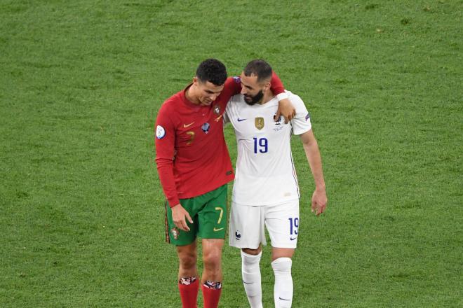 Cristiano Ronaldo y Karim Benzema en el Mundial de Qatar (Foto: Cordon Press)