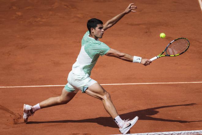 Carlos Alcaraz, en semifinales de Roland Garros (Foto: Cordon Press).