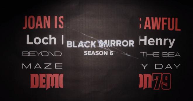 El estreno de los cinco nuevos episodios de la Temporada 6 de Black Mirror en Netflix.