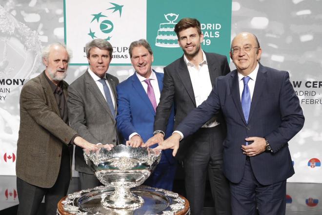 Gerard Piqué, en la presentación de la Copa Davis 2019 (Foto: cordon press)