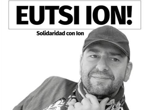 Cartel de Ion Aranburu, aficionado agredido en Soria.