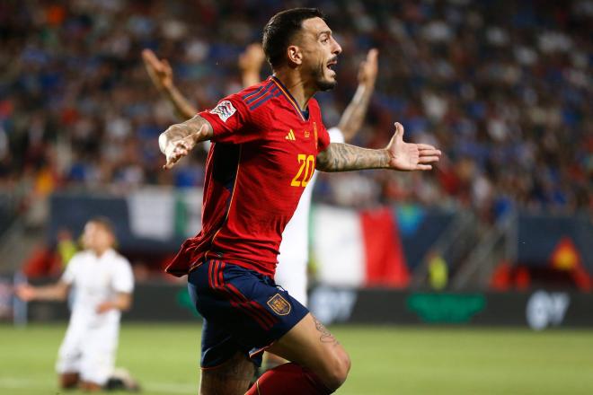 Joselu dio el pase a España para la final de la Nations League. Fuente: Cordon Press.