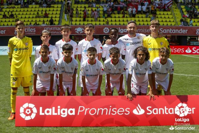El once del Sevilla en LaLiga Promises, con Diego Capel (Foto: LaLiga).