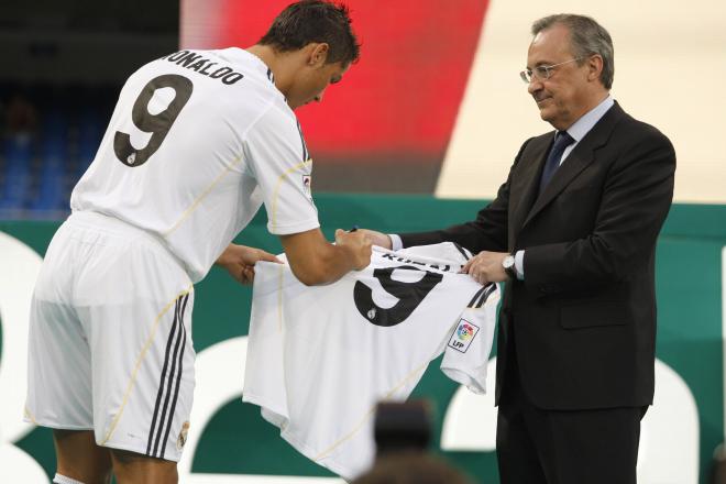 Cristiano Ronaldo, en su presentación con el número 