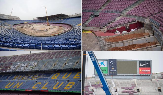 Las obras del Camp Nou (Fotos: FCB).