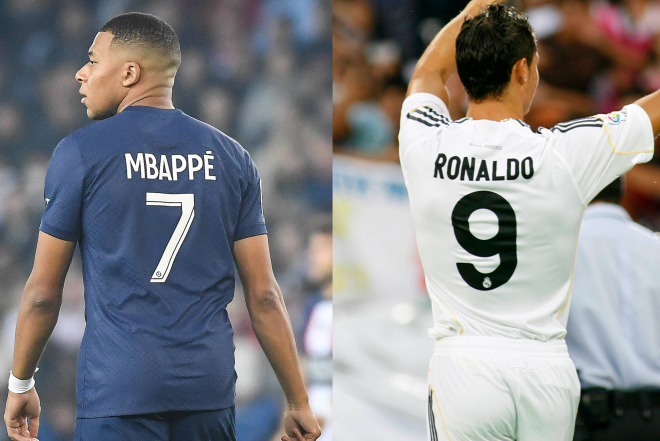 Mbappé y Cristiano Ronaldo.