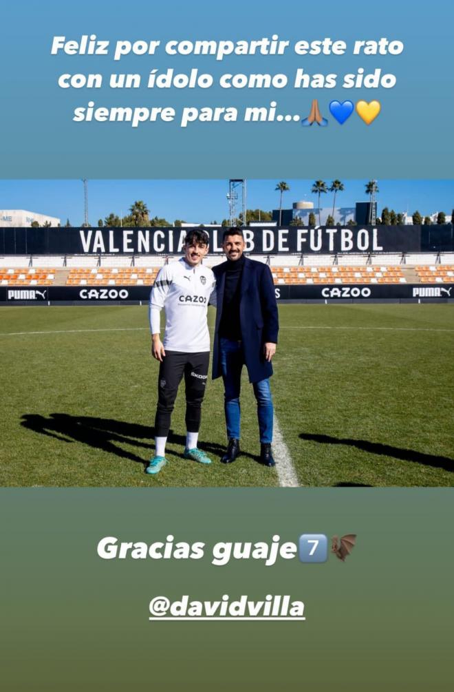 El mensaje de Diego López a Villa: 