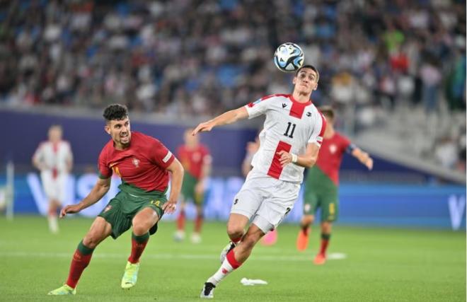 Georgia superó a Portugal en su primer partido del Europeo sub-21. Fuente: UEFA