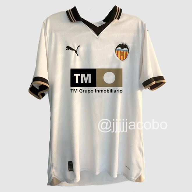 Posible diseño Camiseta Valencia CF (Foto: @jjjjjjacobo).