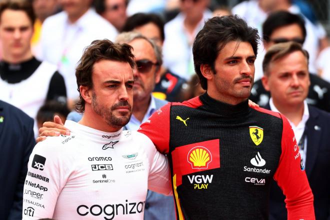 Fernando Alonso y Carlos Sainz (Foto: Cordon Press).