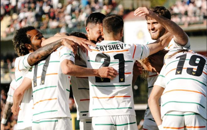 Cheryshev celebra un gol del Venezia