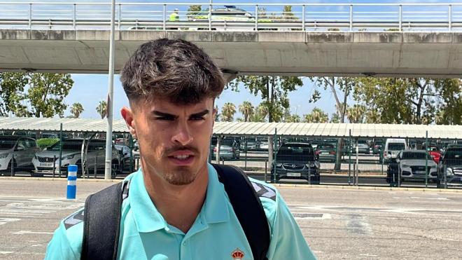 Juan Cruz, en una expedición con el Betis.