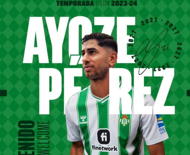 El anuncio del fichaje de Ayoze Pérez.