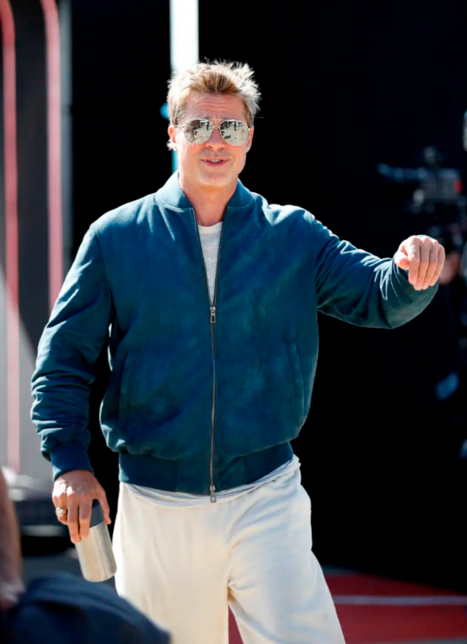 Brad Pitt, paseando por Silverstone