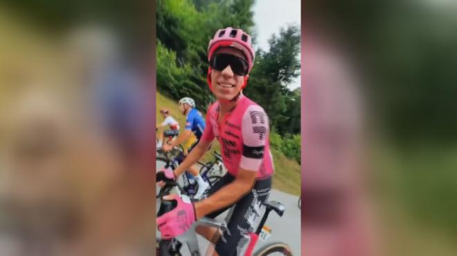 Rigoberto Urán, el protagonista inesperado del Tour de Francia. (Redes Sociales)