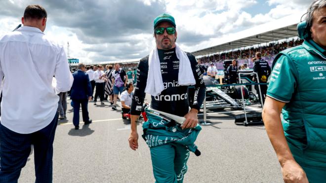 Fernando Alonso, en el GP de Gran Bretaña 2023 (Cordon Press)